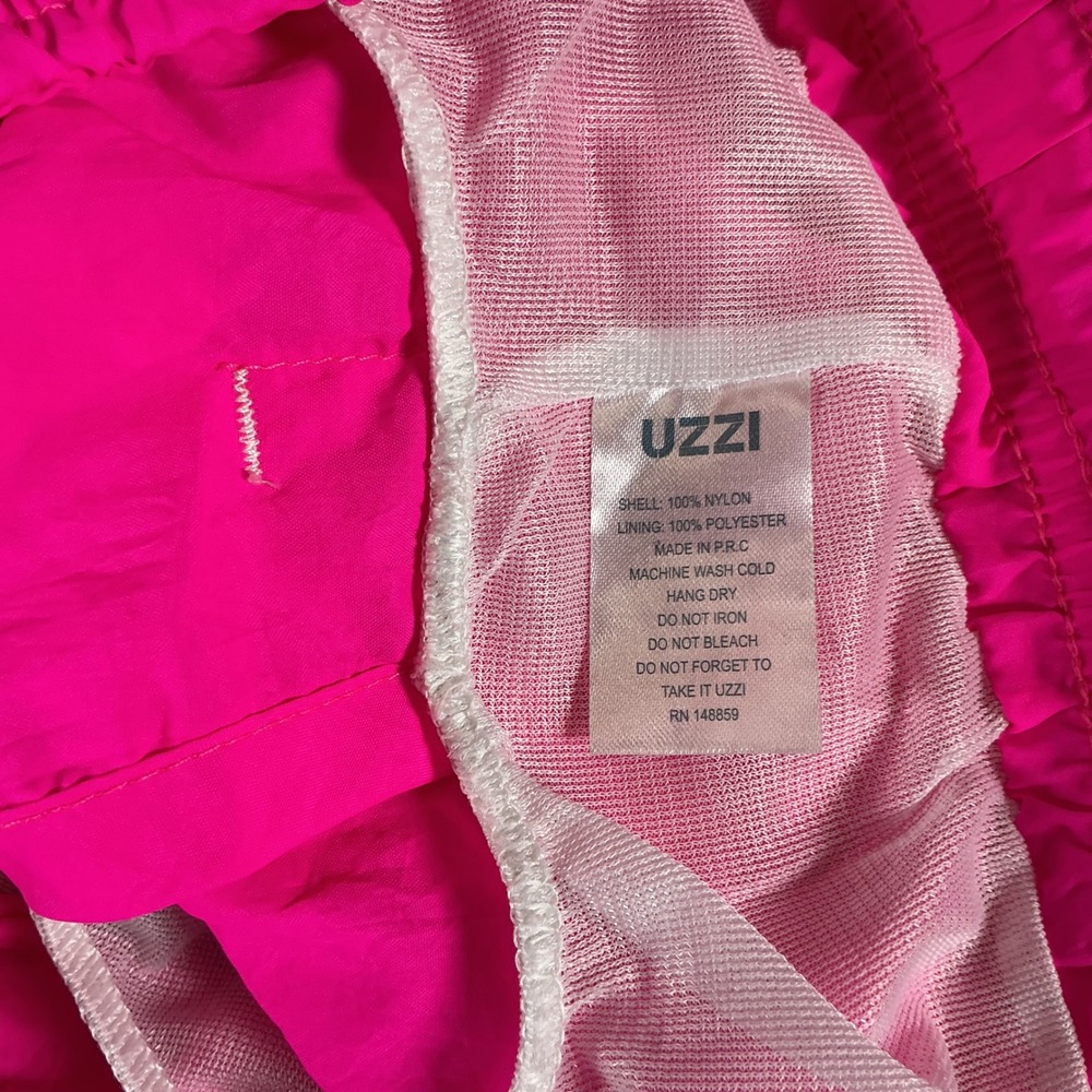 Uzzi Women's Swim Shorts XL Pink Blue Short Inseam Lined Beach 2 Pack NWT - Picture 8 of 15